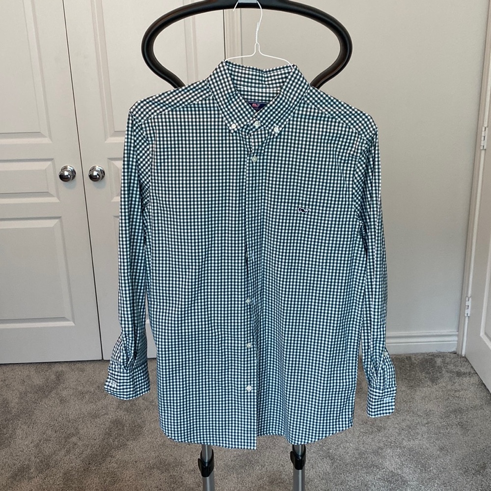 Green Vineyard Vines Button Down
